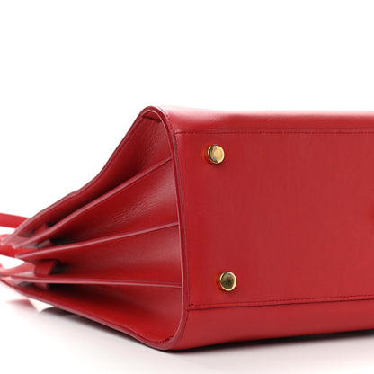 Saint Laurent Calfskin Small Sac De Jour Vermillion 8 of 12