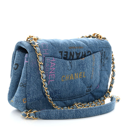 Chanel Denim Quilted Mini Denim Mood Rectangular Flap Blue Multicolor 3 of 11