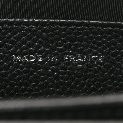 Chanel Caviar Half Moon Wallet On Chain WOC Black 7 of 9