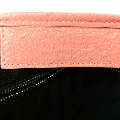 Balenciaga Agneau Stadio Ruban Viscose Navy Cabas XS Rose Ballerine 6 of 10
