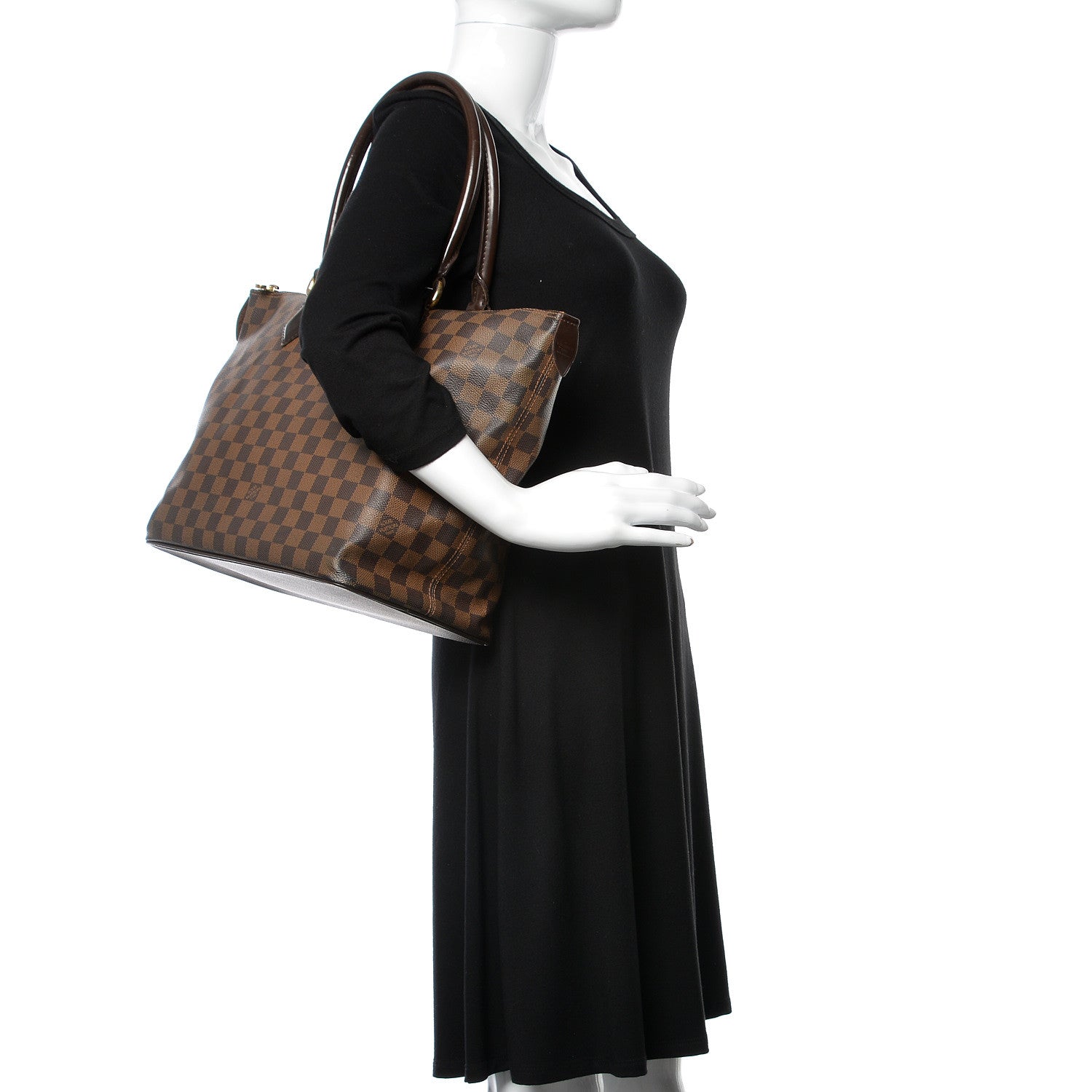 Louis Vuitton Damier Ebene Saleya MM 2 of 19