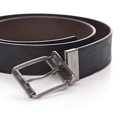 Louis Vuitton Damier Infini Calfskin 40mm Reversible Belt 100 Moka 9 of 10