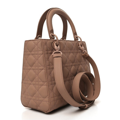 Christian Dior Ultra Matte Calfskin Cannage Medium Lady Dior Beige 3 of 10
