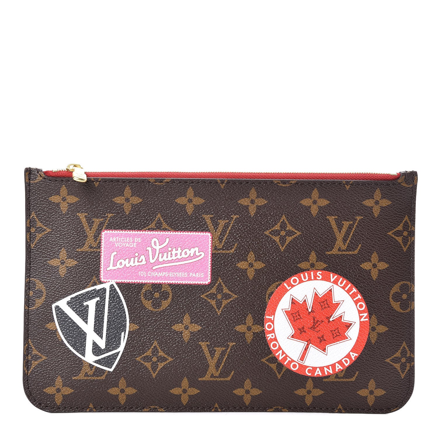 Louis Vuitton Monogram World Tour Neverfull MM GM Pochette 1 of 10