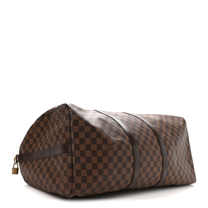 Louis Vuitton Damier Ebene Keepall Bandouliere 55 3 of 9