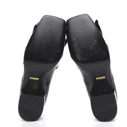 Gucci Malaga Kid Polly Kiltie Fringe 55mm Loafer Pumps 38 Black 5 of 9