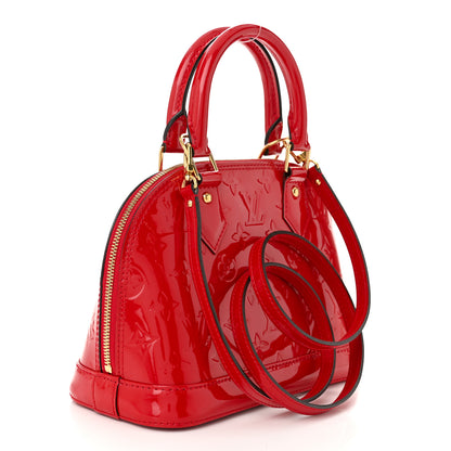 Louis Vuitton Vernis Alma BB Cherry 3 of 10