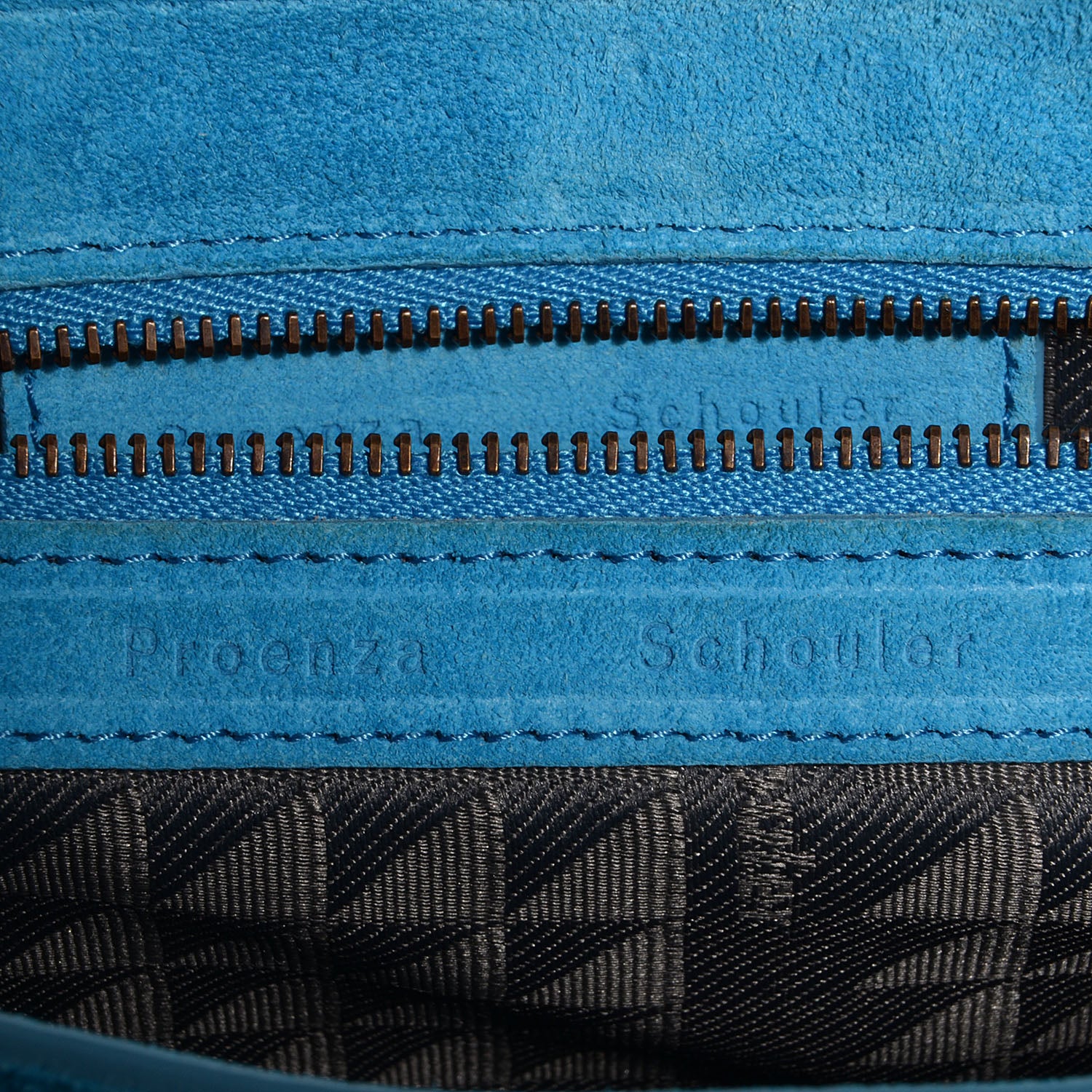 Proenza Schouler Suede PS1 Pochette Clutch Rip Tide 9 of 11