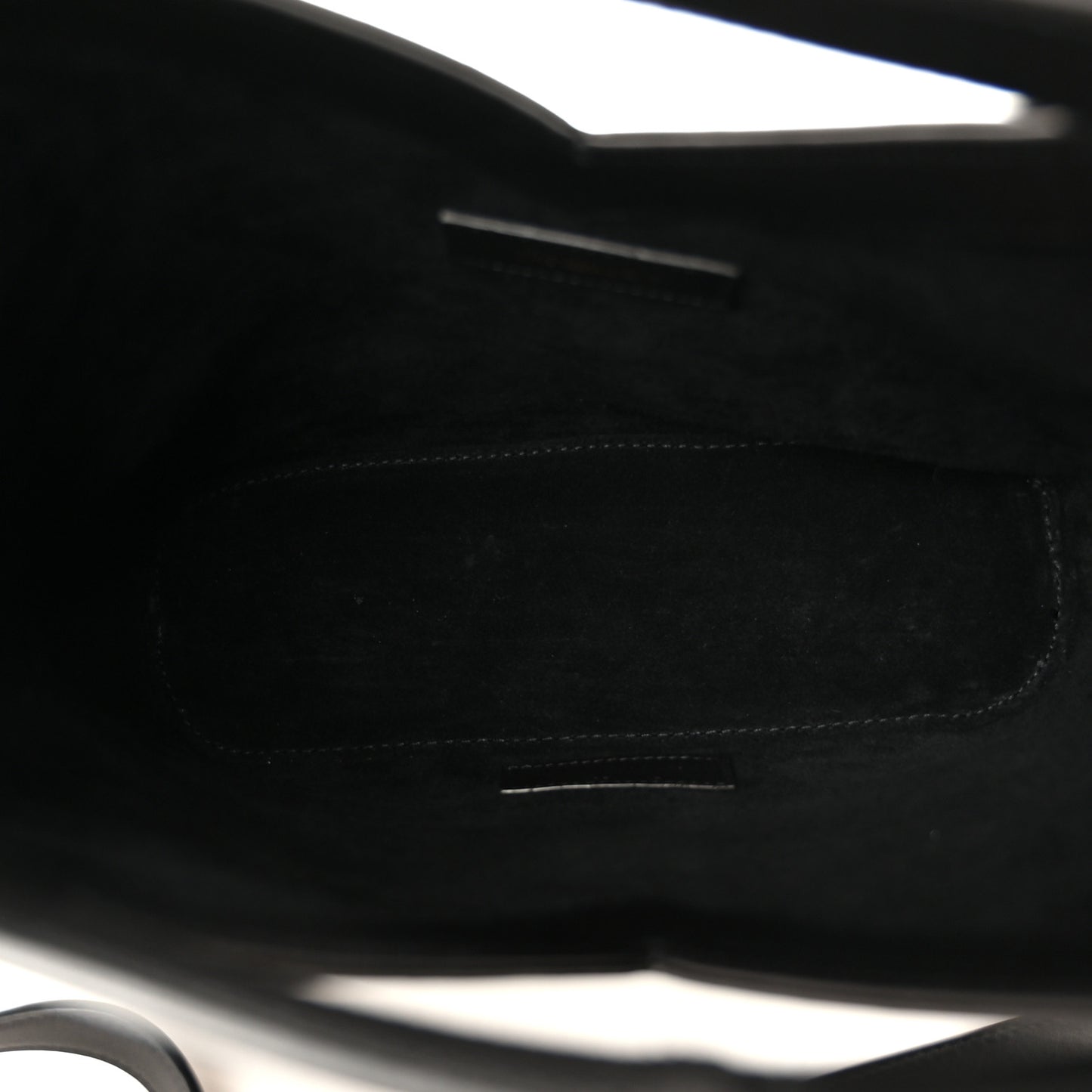 Smooth Calfskin Y Small Bucket Bag Black