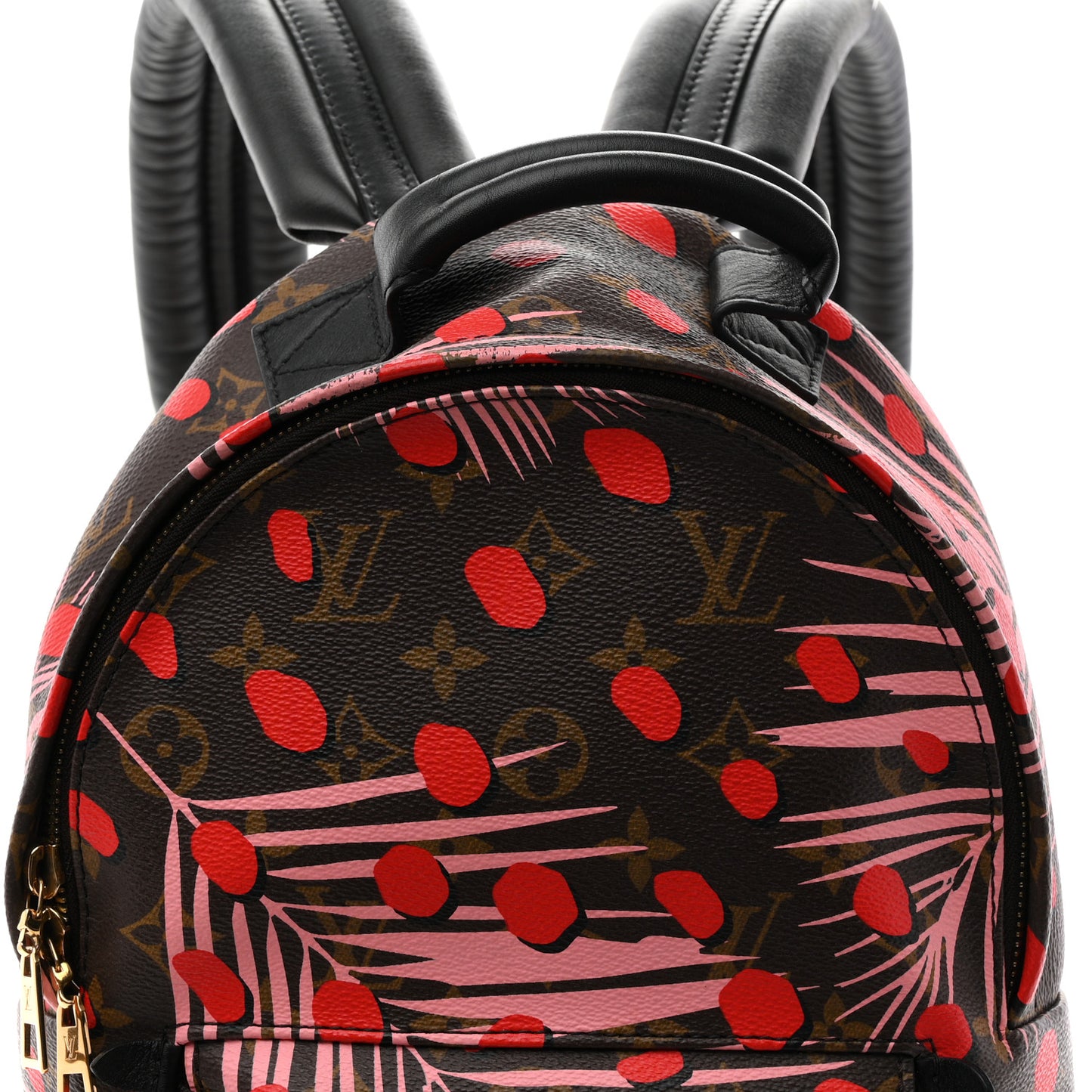 Monogram Jungle Dots Palm Springs Backpack PM  Sugar Pink Poppy