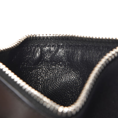 Saint Laurent Calfskin Moujik Patch Fragments Zip Pouch Card Holder Black 6 of 8