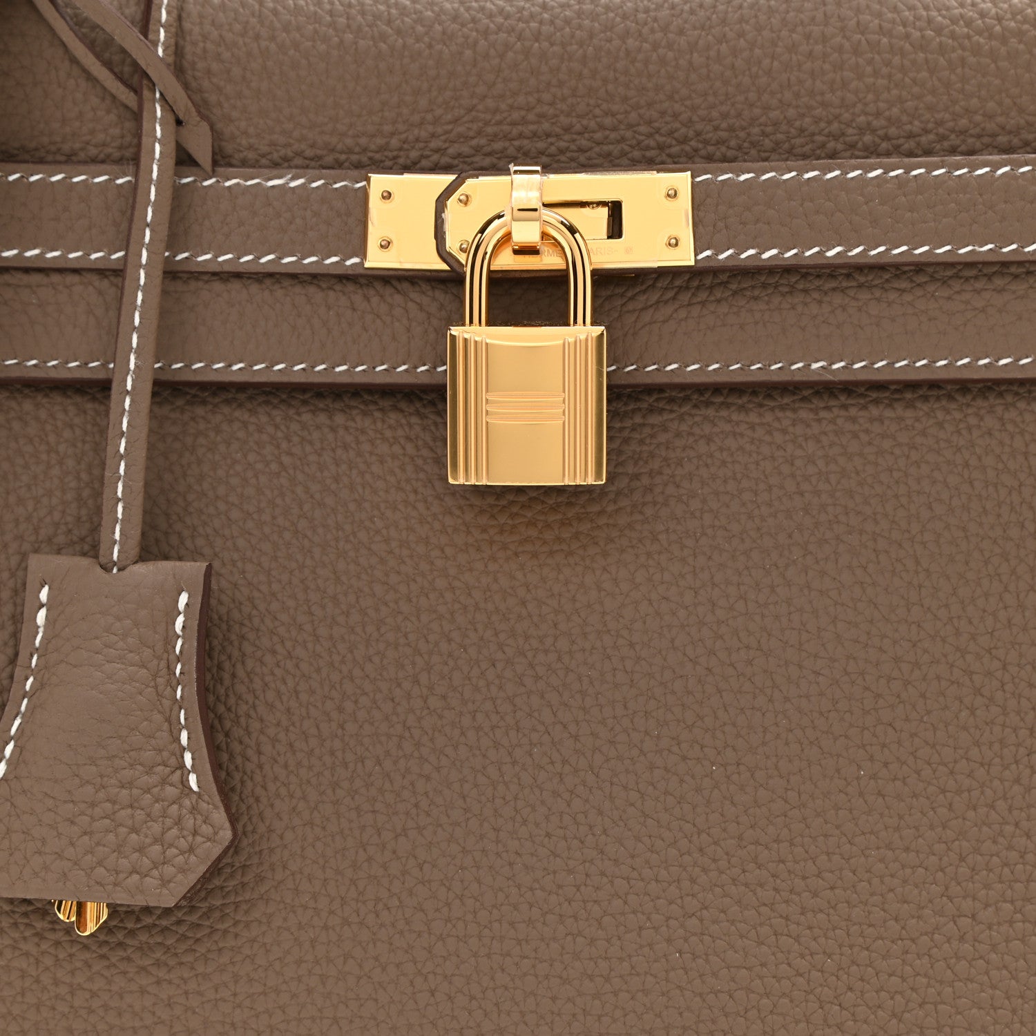 Hermes Togo Kelly Retourne 25 Etoupe 7 of 7