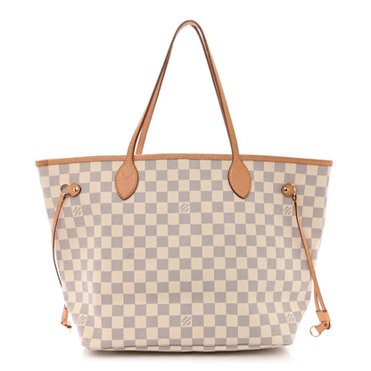 Louis Vuitton Damier Azur Neo Neverfull MM Rose Ballerine 1 of 10