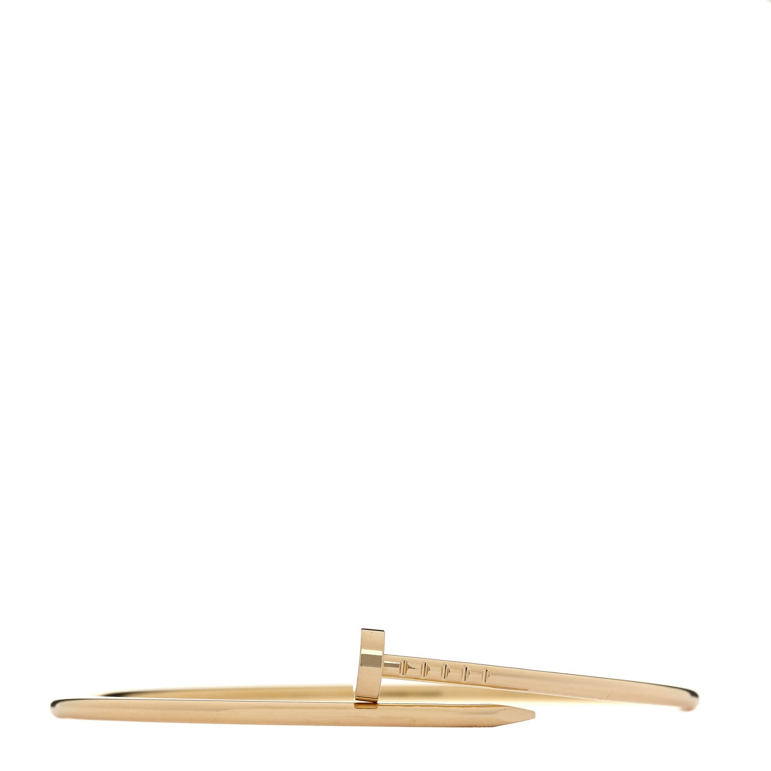 Cartier 18K Yellow Gold Small Juste Un Clou Bracelet 19 1 of 4