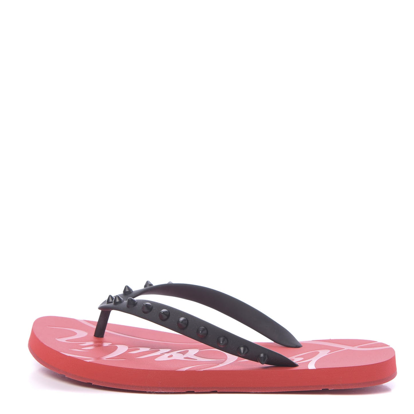 Rubber Spike Loubi Donna Flip Flop 37 Black