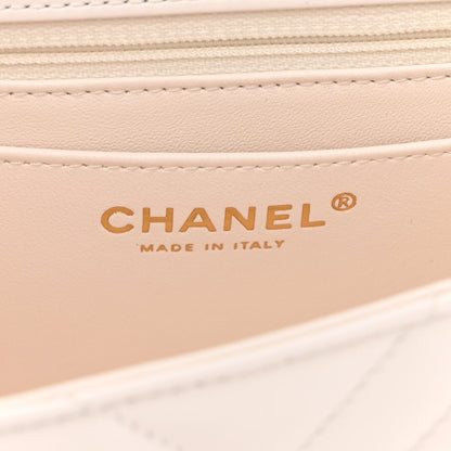 Chanel Aged Calfskin Chevron Quilted 2.55 Reissue Mini Flap White 6 of 12
