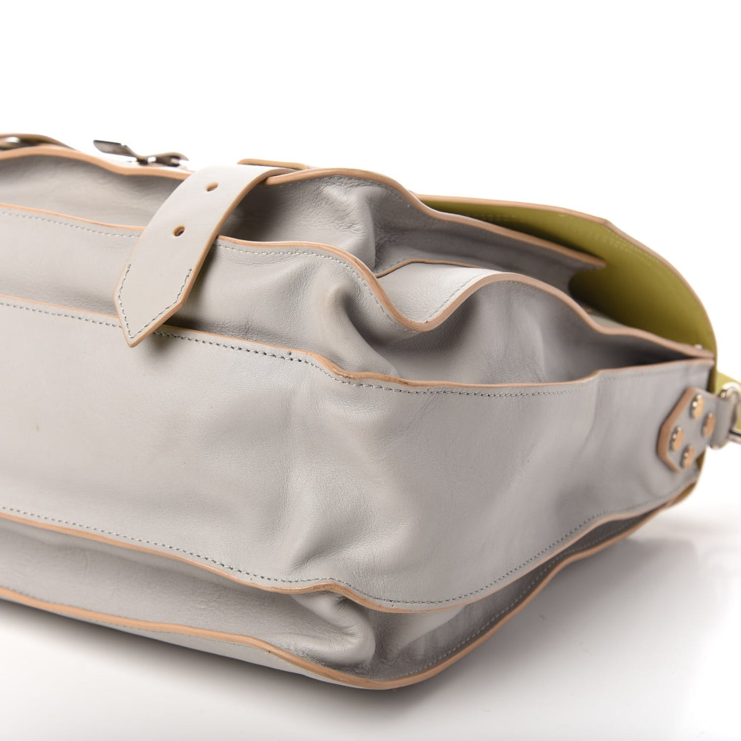 Lambskin Large PS1 Satchel Gray Banana