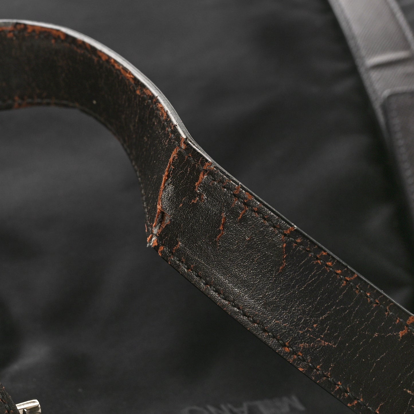 Tessuto Nylon Tote Black Cuoio
