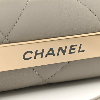 Chanel Lambskin Quilted Medium Trendy CC Flap Dual Handle Bag Grey 15 of 17