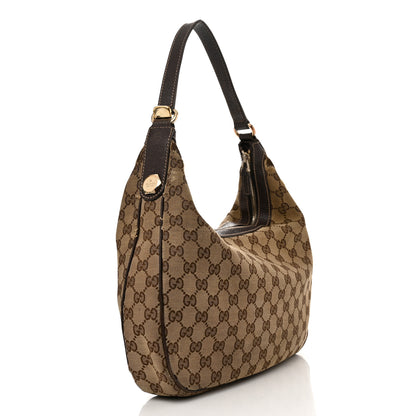 Gucci GG Monogram Medium Charmy Hobo Dark Brown 3 of 21
