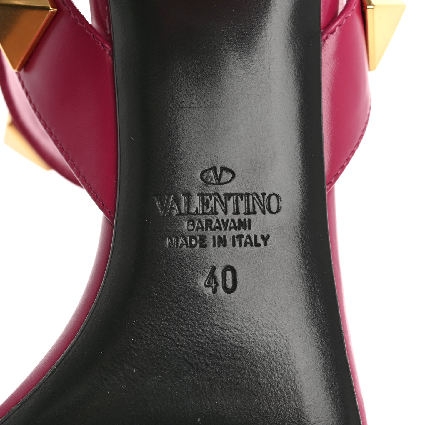 Calfskin Roman Stud 60mm Sandals 40 Blossom
