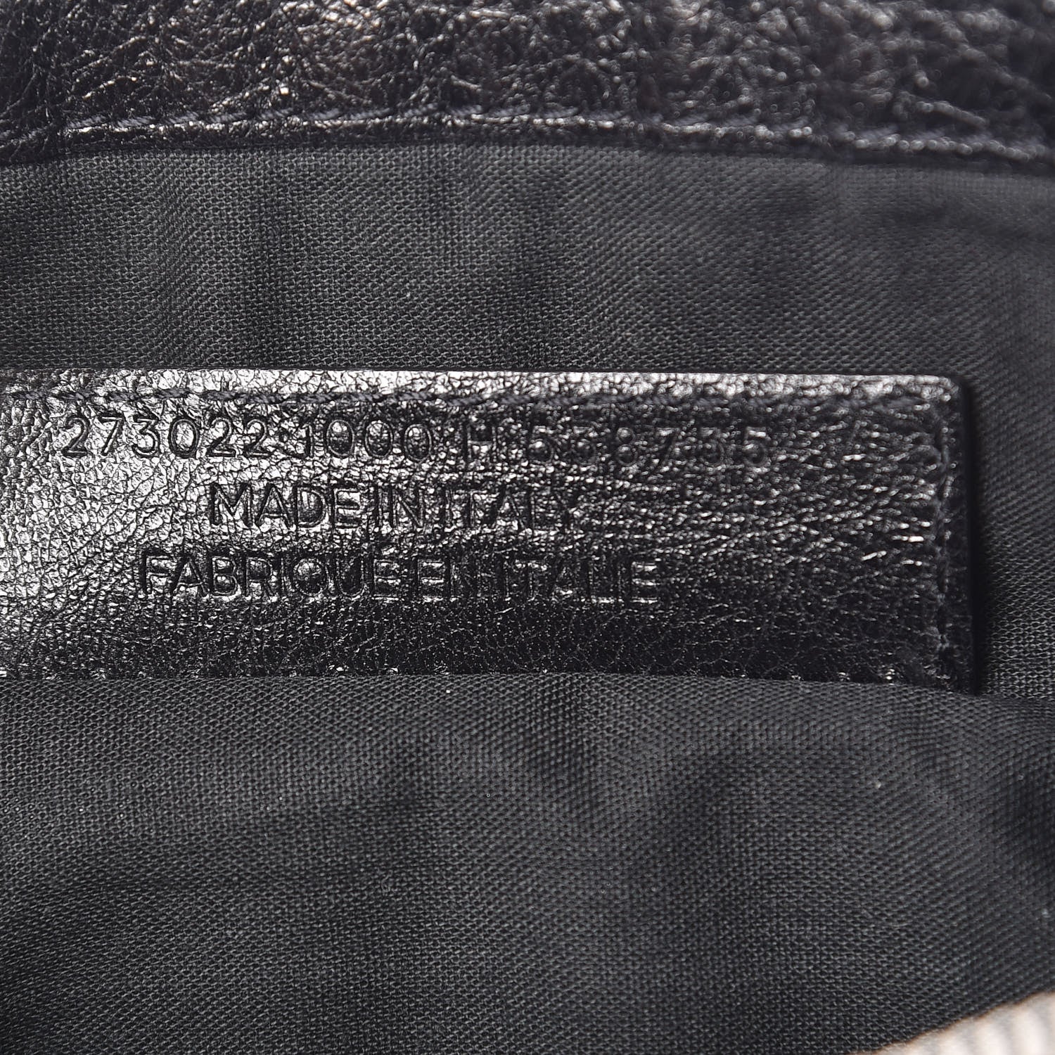 Balenciaga Agneau Arena Classic Hardware Medium Clip Black 7 of 9