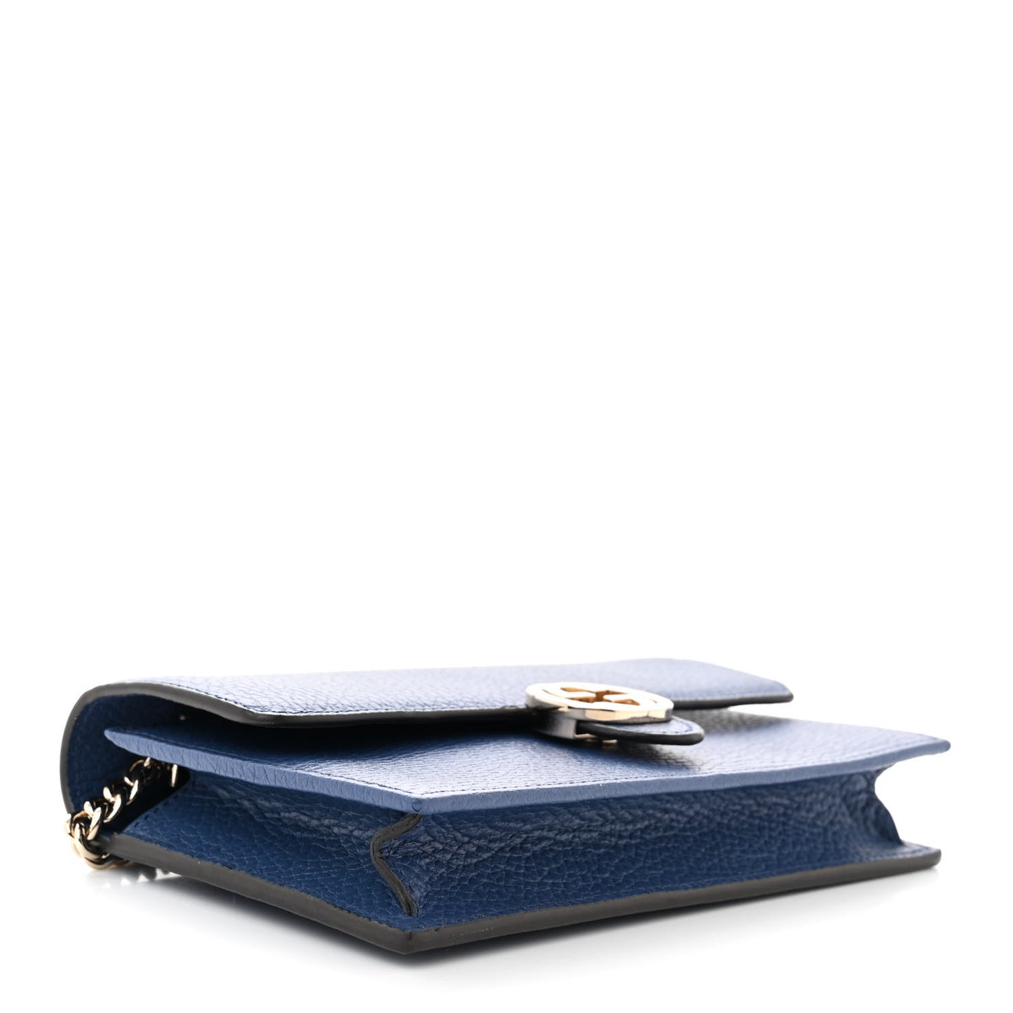 Dollar Calfskin Interlocking G Chain Wallet Caspian