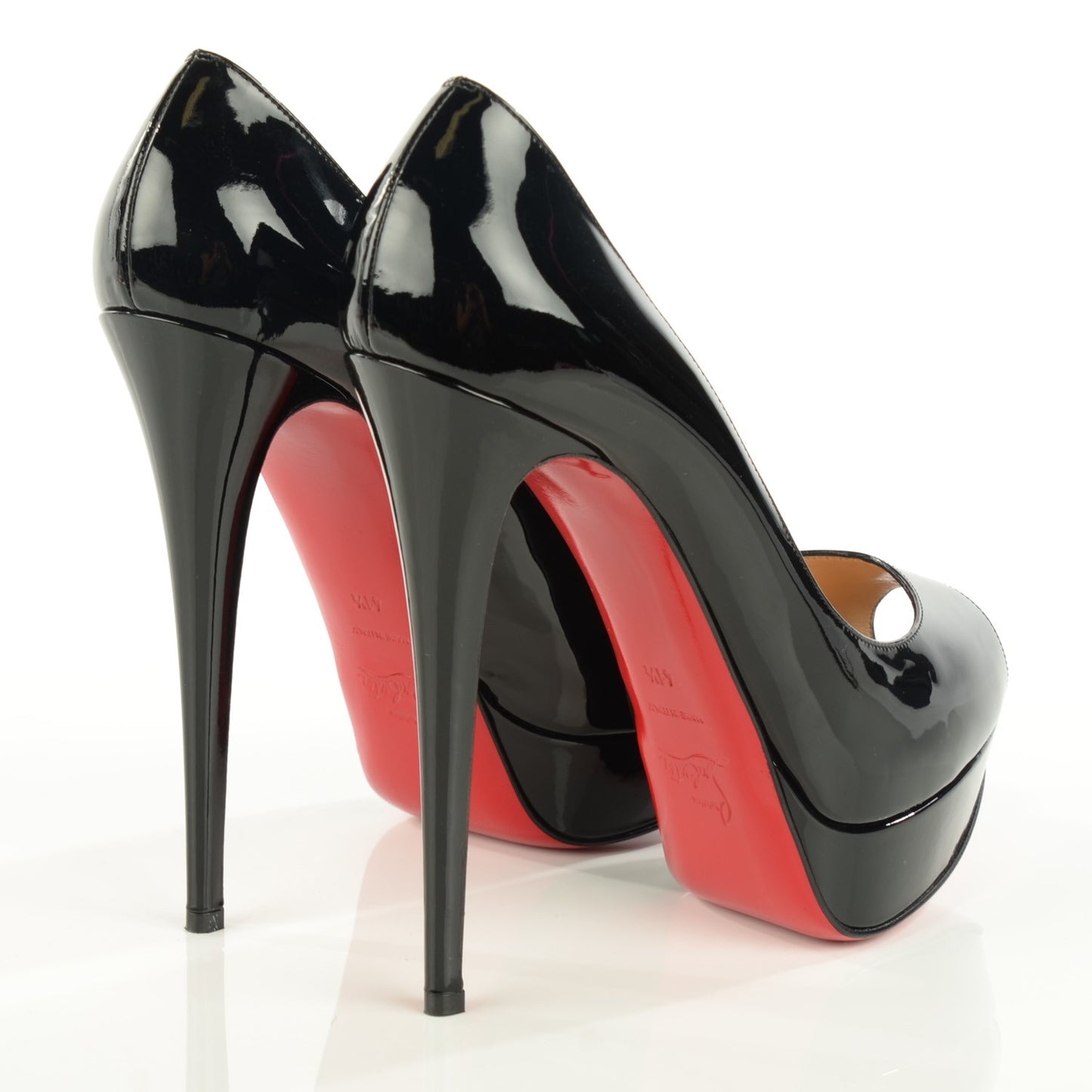 Patent Lady Peep 150 Pumps 41.5 Black