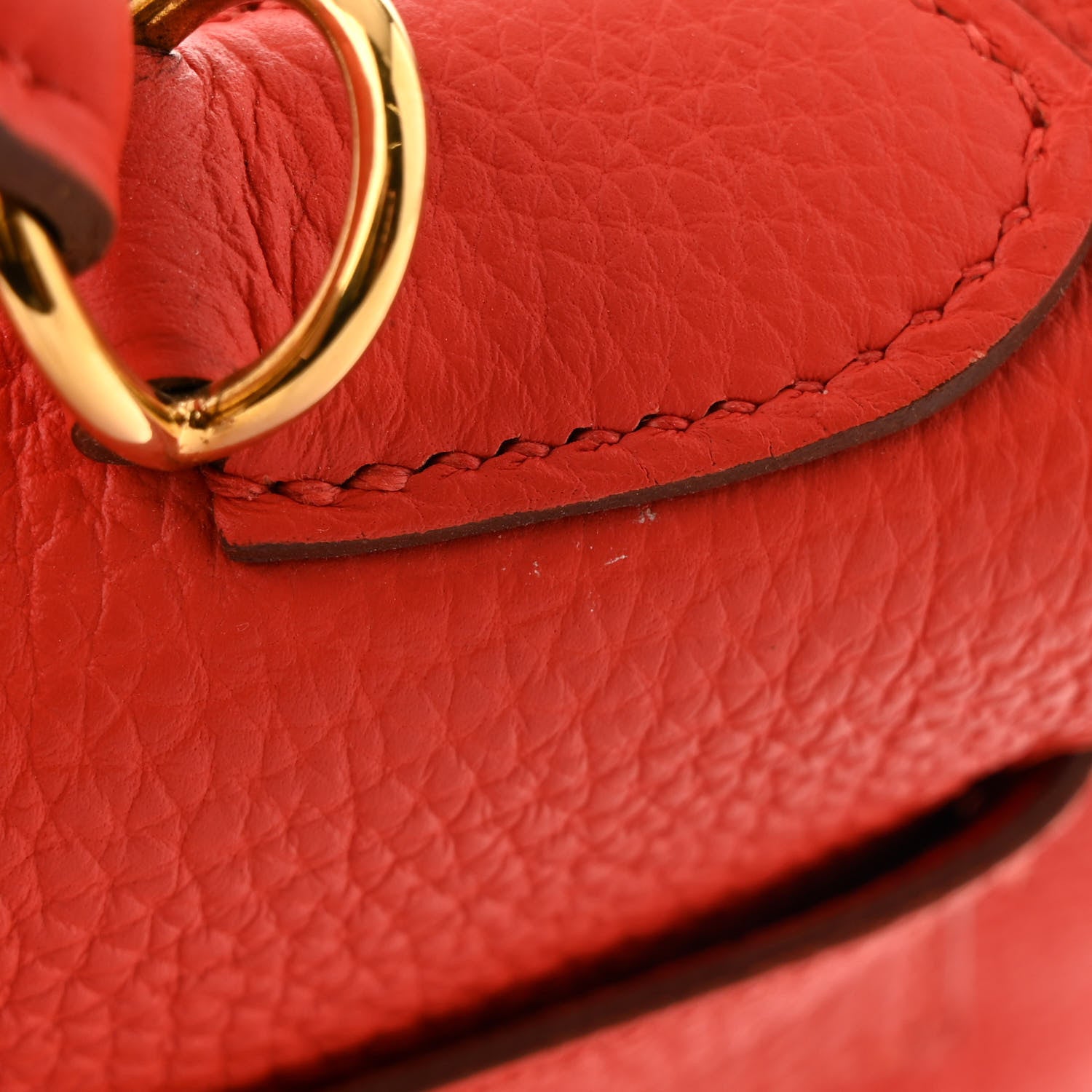 Hermes Togo Kelly Retourne 32 Capucine 12 of 14