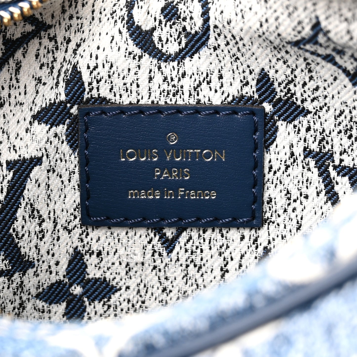 Monogram Jacquard Denim Loop Bleu