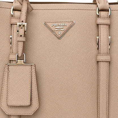 Prada Saffiano Cuir Medium Double Handle Tote Cammeo 9 of 11