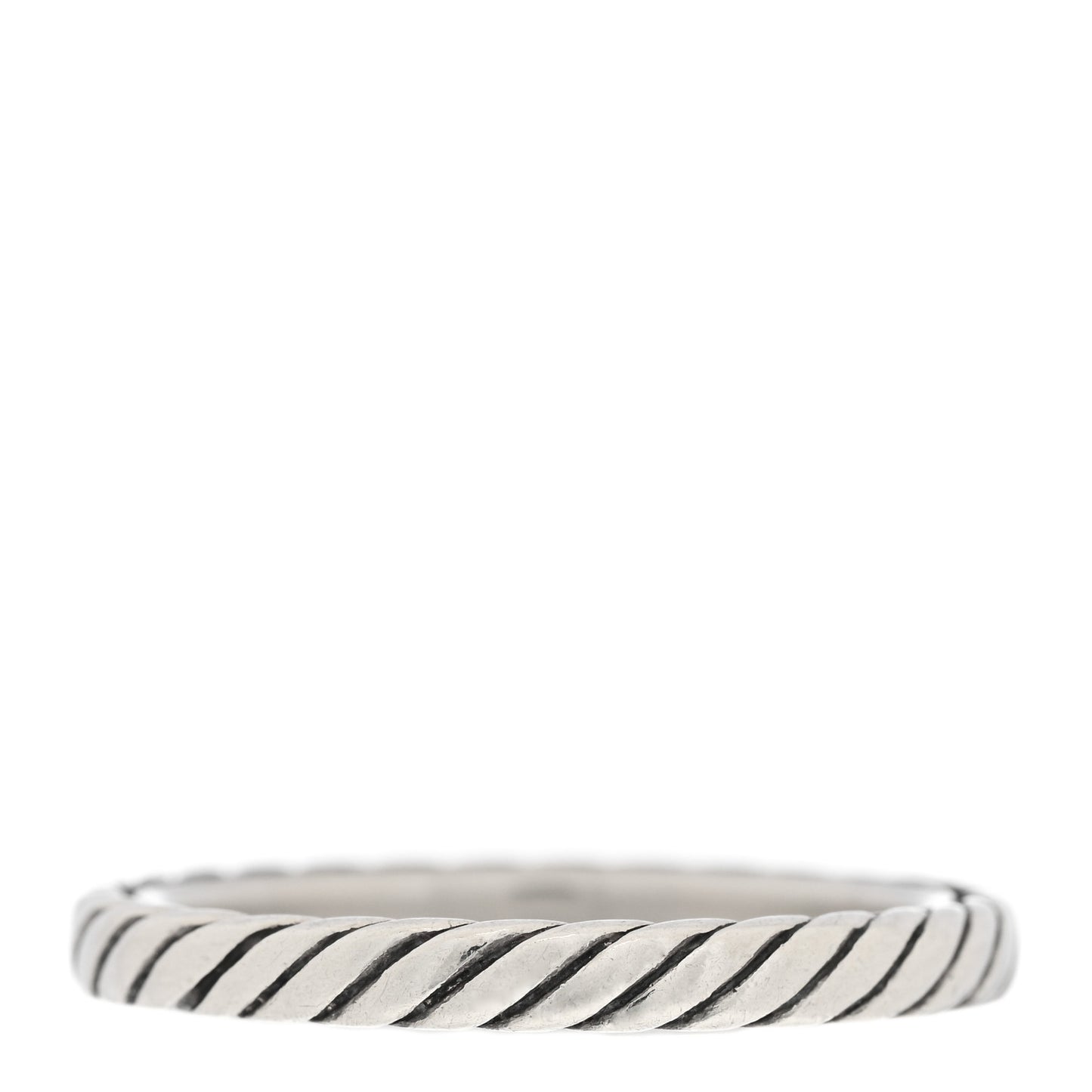 Sterling Silver Stackable Cable Ring 54 7