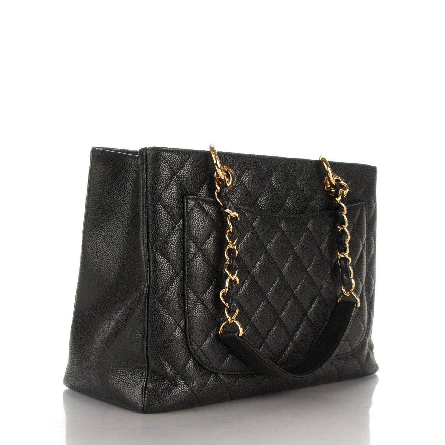 Chanel Caviar Quilted Grand Shopping Tote GST Black 3 of 7