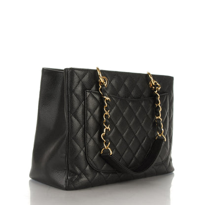 Chanel Caviar Quilted Grand Shopping Tote GST Black 3 of 7