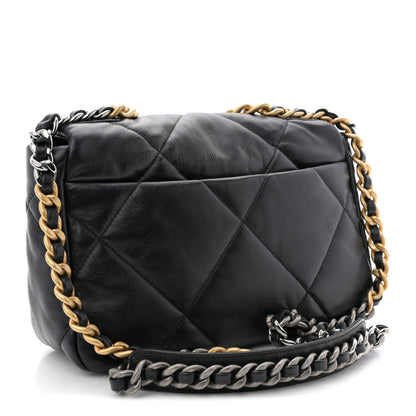 Chanel Lambskin Quilted Medium Chanel 19 Flap Black 3 of 11