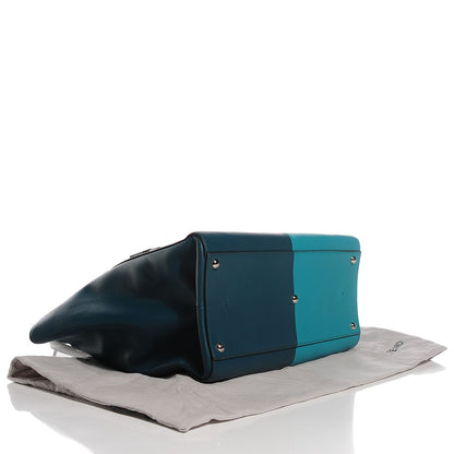 Fendi Vitello Bi-Color Large 3Jours Tote Oceano Lago 4 of 12