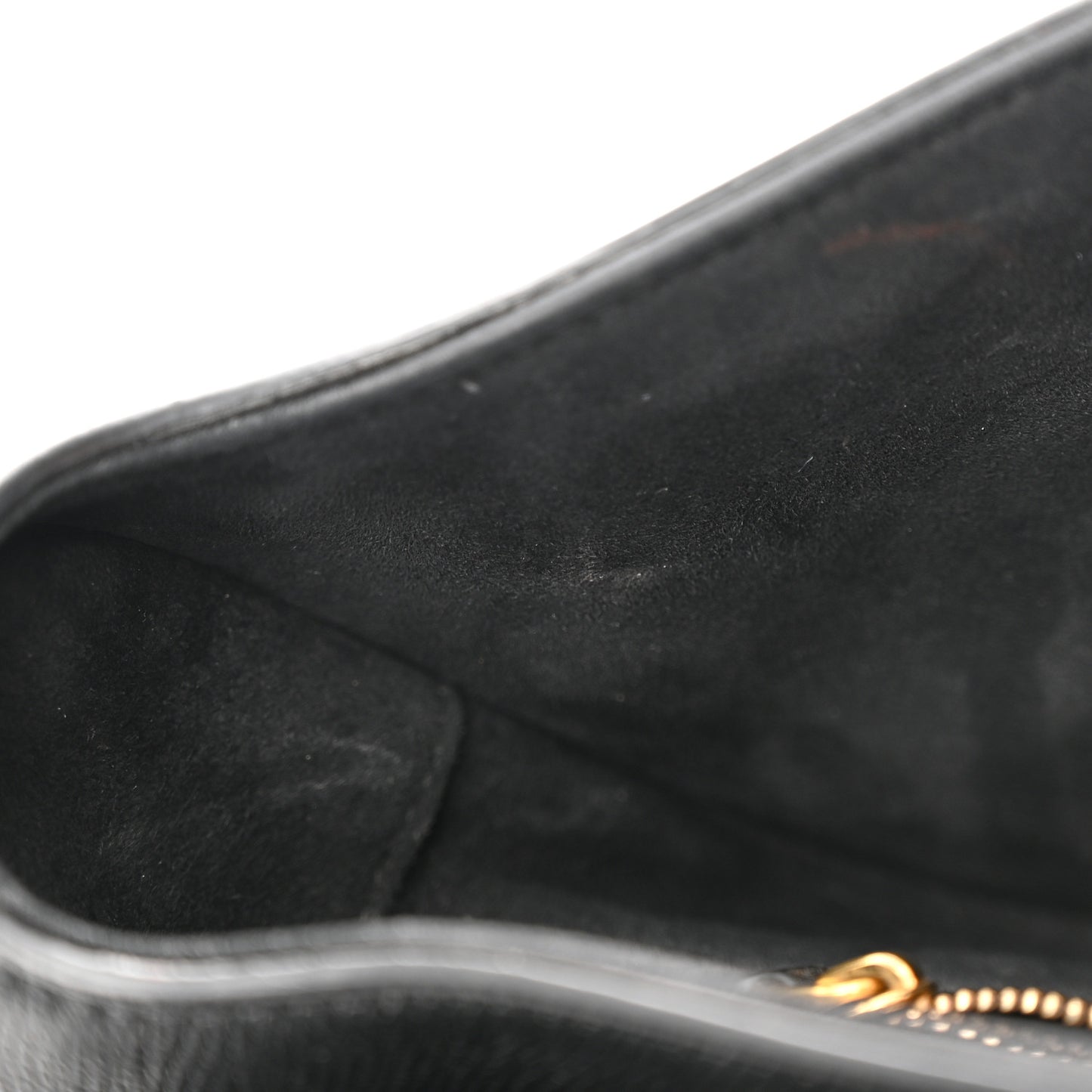 Grained Calfskin Saddle Bag Black