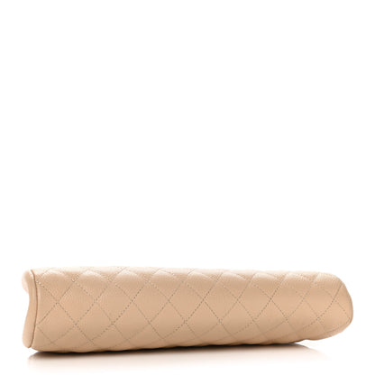 Chanel Caviar Quilted Timeless Clutch Beige Clair 4 of 9