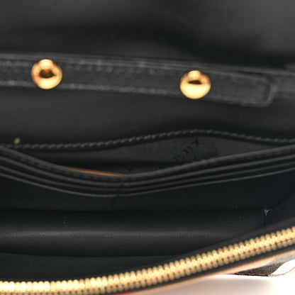 Burberry Derby Calfskin House Check Wallet On Chain Black 6 of 9