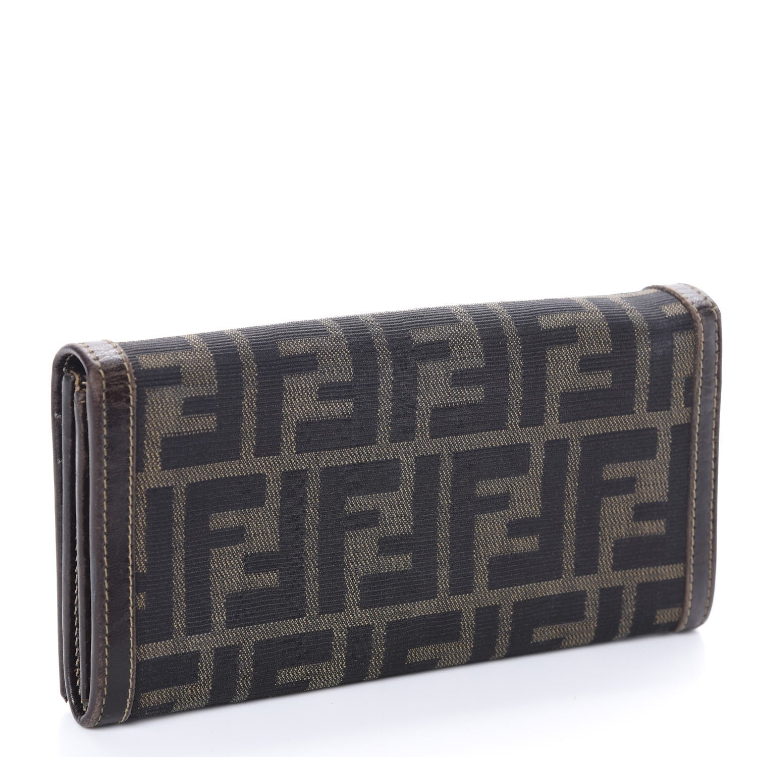 Fendi Zucca Continental Wallet Tobacco 3 of 8