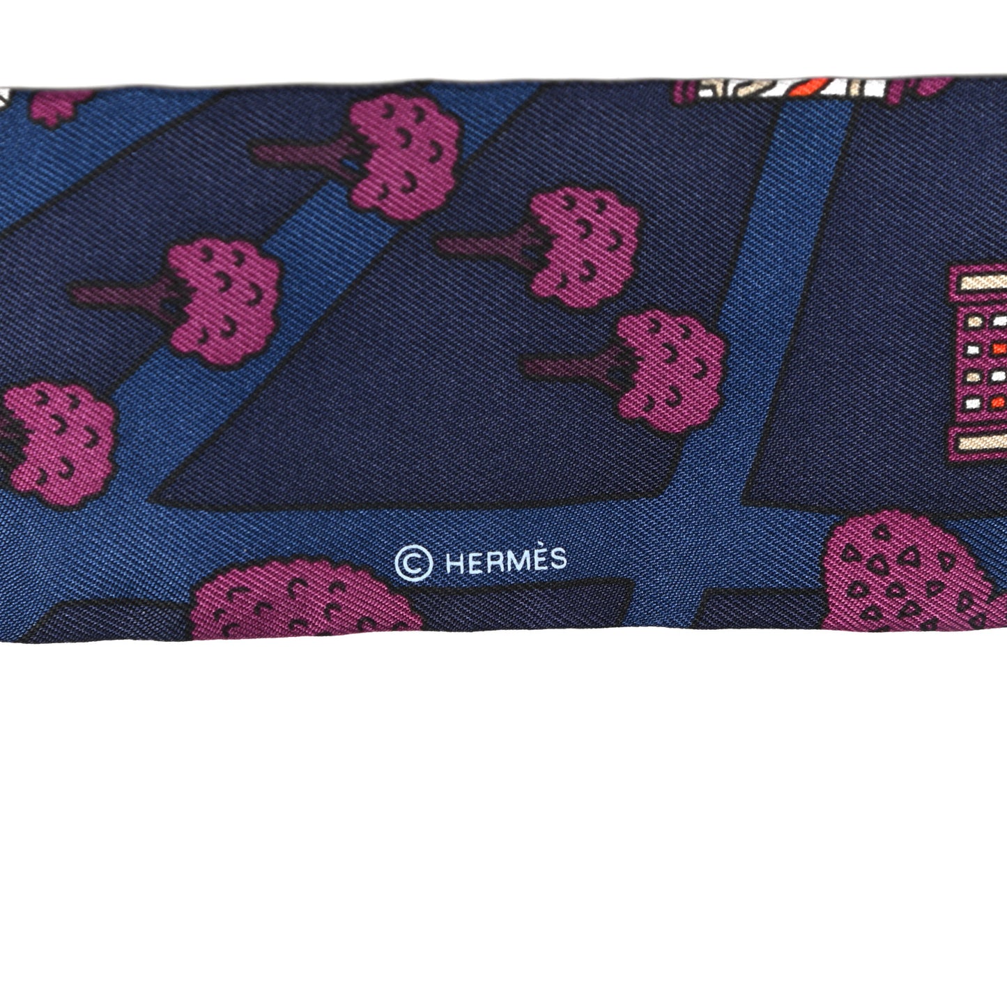 Silk Les Nouveaux Amoureux de Paris Twilly Marine Violet White