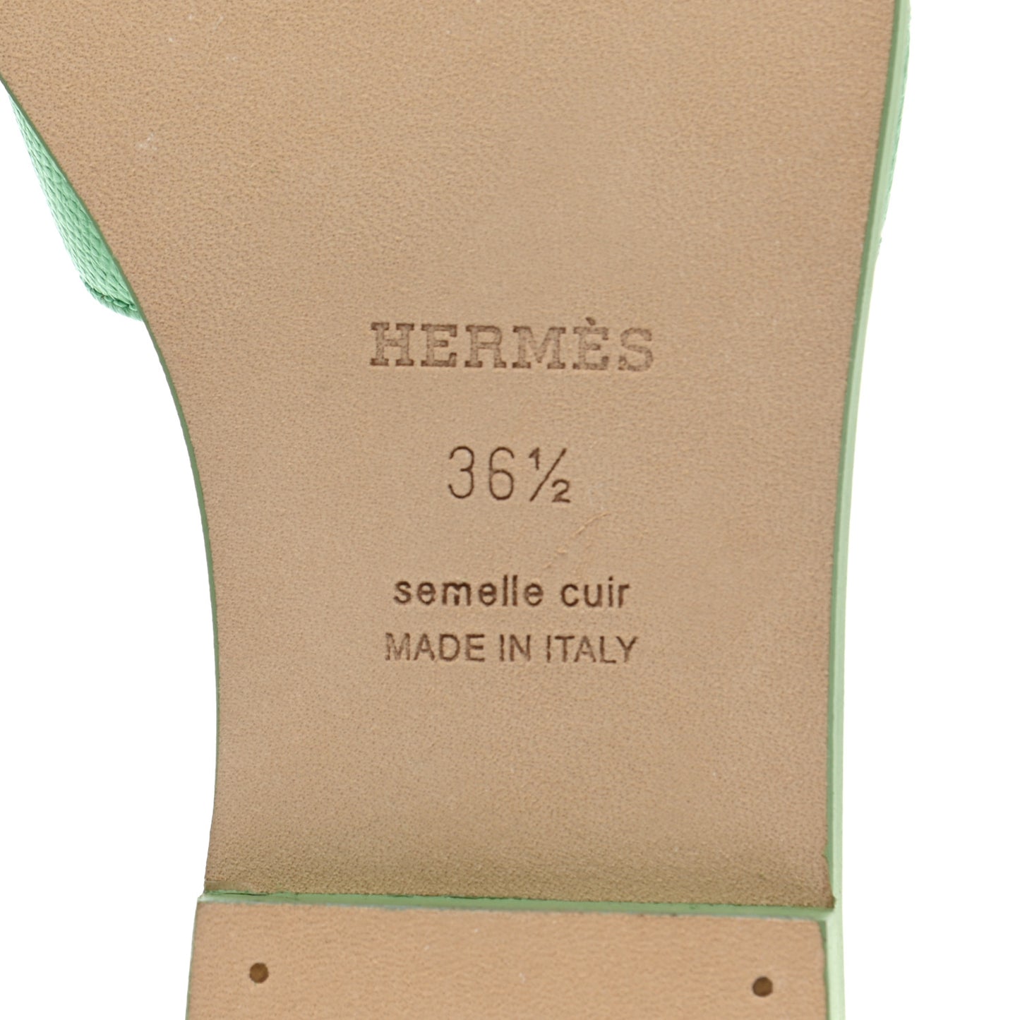Epsom Oran Sandals 36.5 Vert Pomme