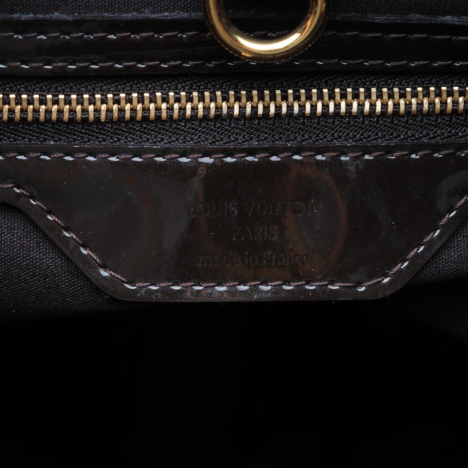 Louis Vuitton Vernis Wilshire MM Terre D'Ombre 5 of 9