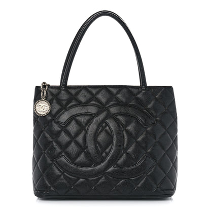 Chanel Caviar Quilted Medallion Tote Black 1 of 12