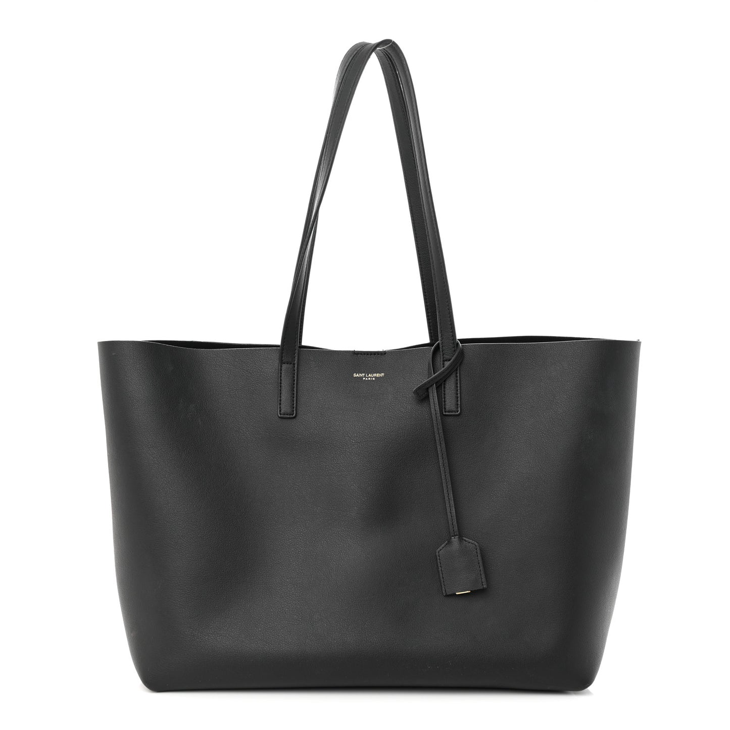 Calfskin Large Shopping Tote Black