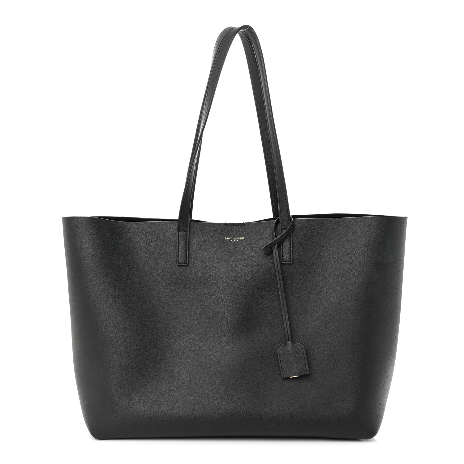 Saint Laurent Calfskin Large Shopping Tote Black 3 of 12