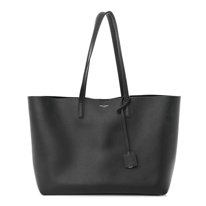 Saint Laurent Calfskin Large Shopping Tote Black 3 of 12
