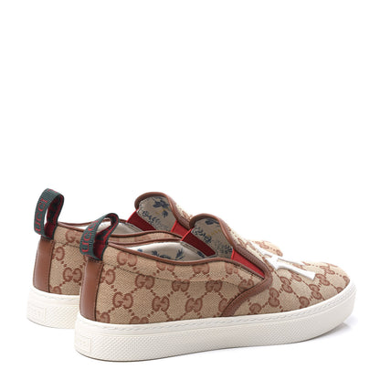 Gucci X MLB GG Monogram NY Yankees Embroidered Mens Slip On Sneakers 6 Beige Ruggine Rust 4 of 13