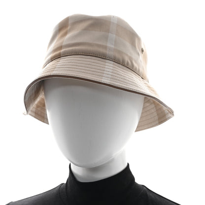 Burberry Cotton Canvas Giant Check Bucket Hat M Beige 2 of 9