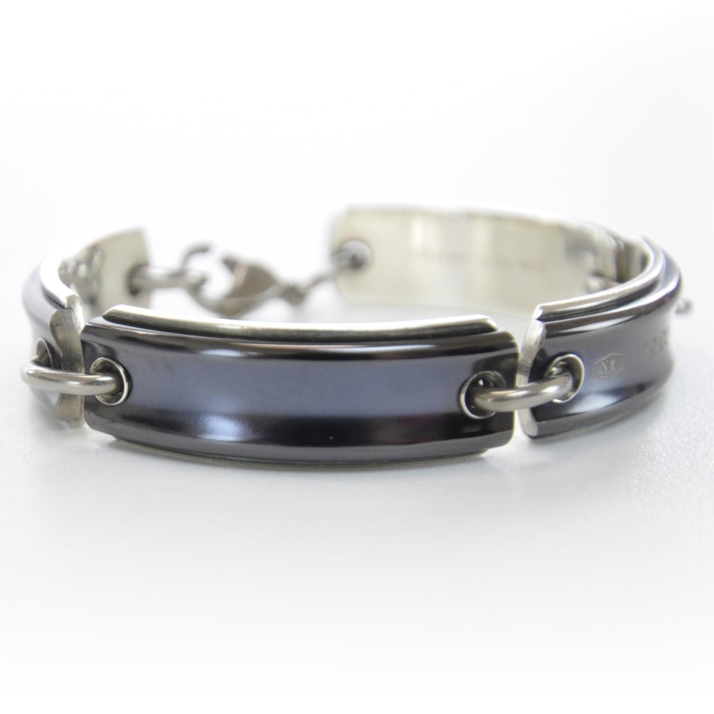 Sterling Silver Titanium Link 1837 ID Bracelet
